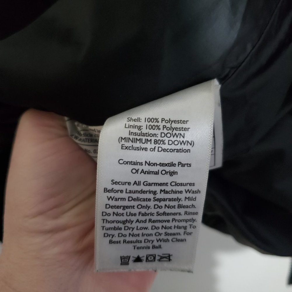 EDDIE BAUER / S / Men's EB650 Wide Channel Down Filled Puffer Coat Jacket Black - Picture 12 of 15
